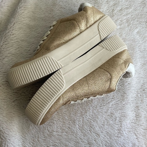 Mix No 6 rose gold glitter platform sneakers - Picture 5 of 8